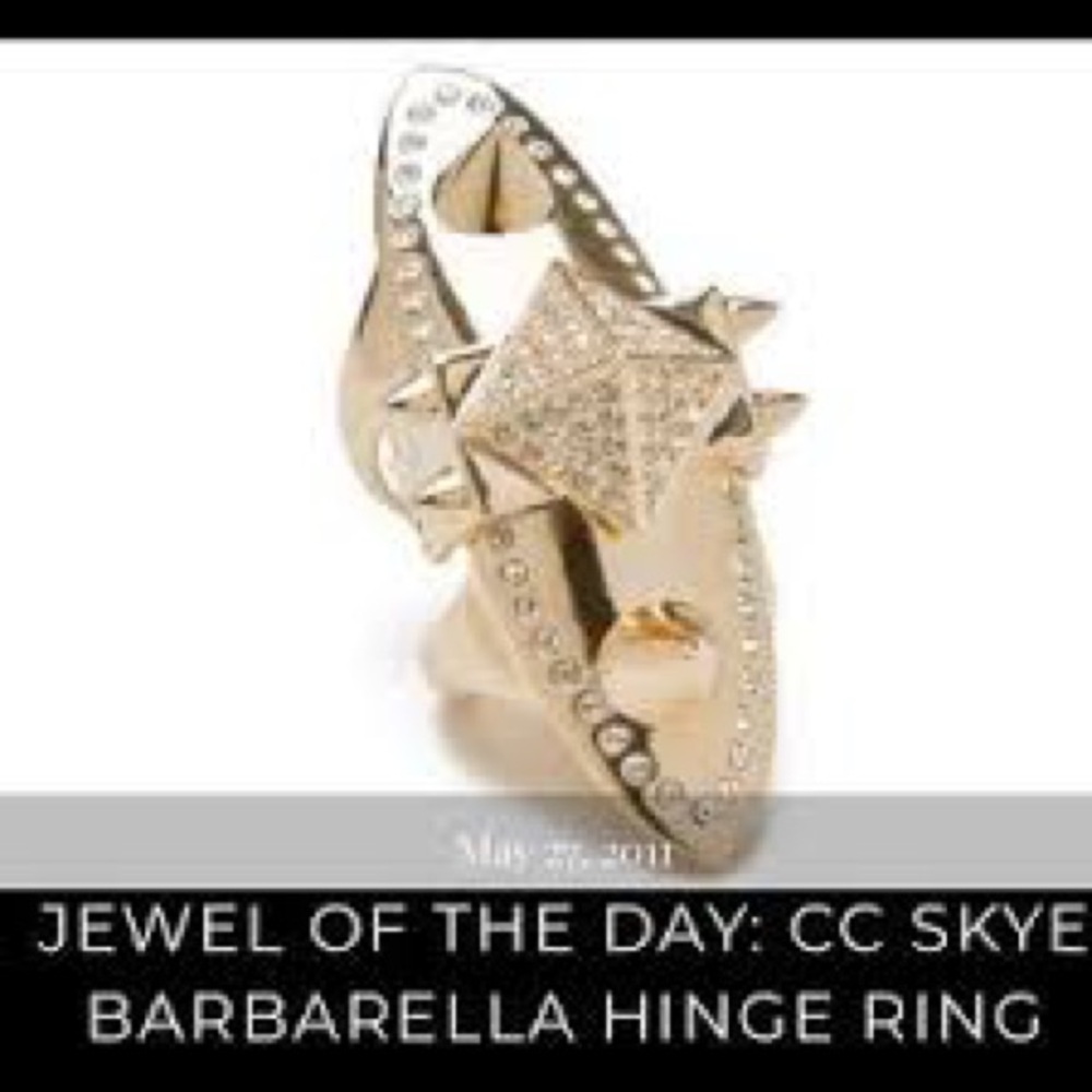 CC SKYE SPIKE GOLD PLATED RING - Picture 9 of 9